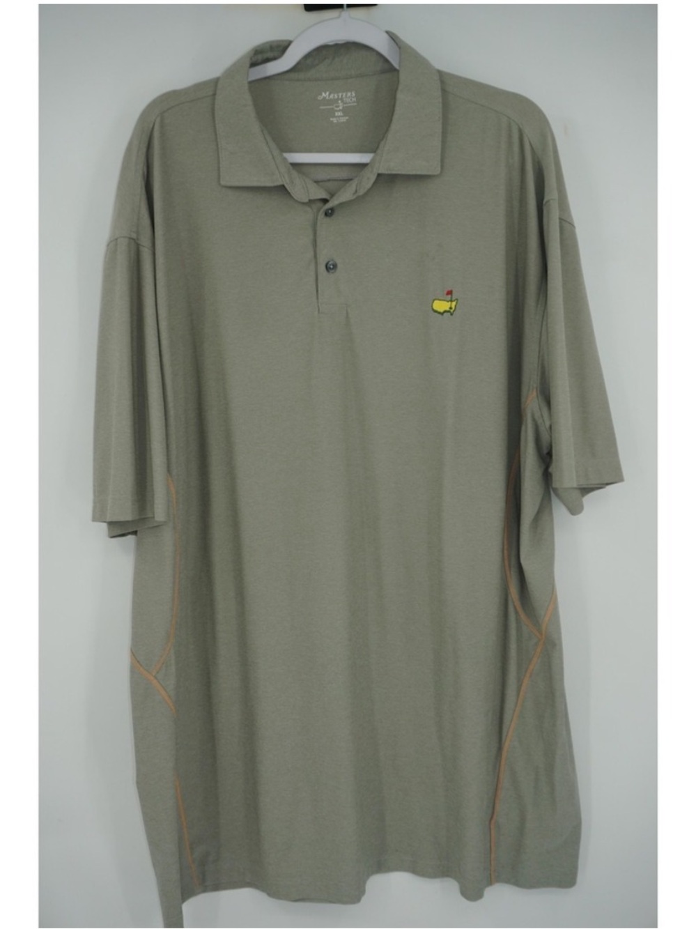 Masters Tech Shirt Augusta Golf Polo Green Short Sleeve‎ Performance Men's 2XL